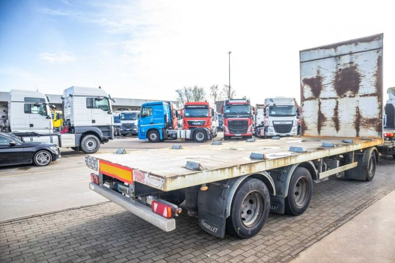Trouillet PLATEAU + 3 ASSEN DOLLY - Remolque plataforma/ Caja abierta: foto 3 Trouillet PLATEAU + 3 ASSEN DOLLY - Remolque plataforma/ Caja abierta: foto 3