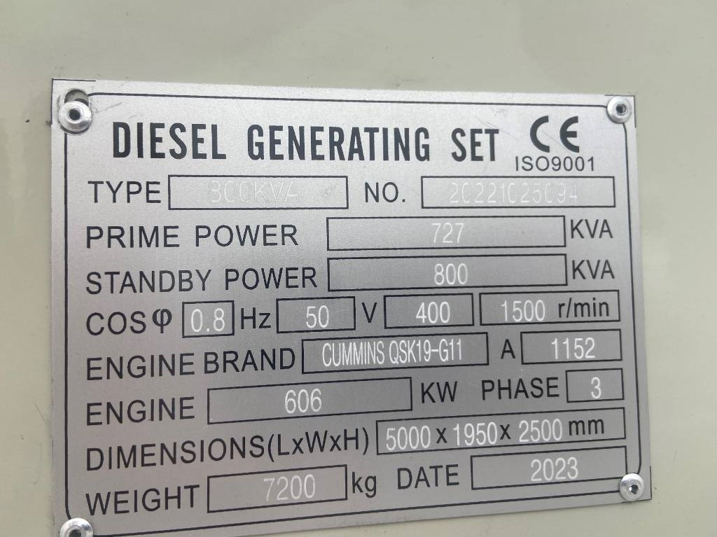 Cummins QSK19-G11 - 800 kVA Generator - DPX-19849 - Generador industriale: foto 4 Cummins QSK19-G11 - 800 kVA Generator - DPX-19849 - Generador industriale: foto 4