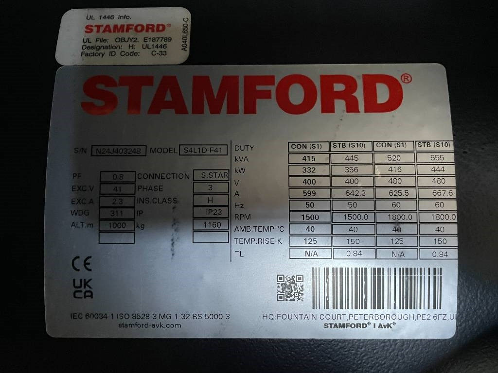 Generador industriale Volvo TAD1382GE - 430 kVA Stage V Generator - DPX-19032: foto 16