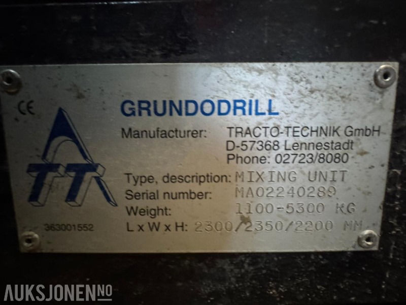 2002 Tracto-Technik Grundodrill 10S borerigg – komplett pakke med container, PE-sveis og utstyr - Perforadora: foto 5 2002 Tracto-Technik Grundodrill 10S borerigg – komplett pakke med container, PE-sveis og utstyr - Perforadora: foto 5