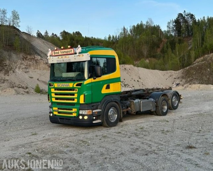 2005 Scania R-serie R580 Palfinger krok Helluft Reparasjonsobjekt - Camión multibasculante: foto 1 2005 Scania R-serie R580 Palfinger krok Helluft Reparasjonsobjekt - Camión multibasculante: foto 1