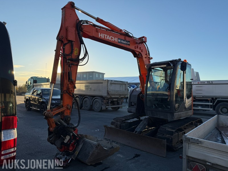 2012 Hitachi ZX 85US-3 - ROTOTILT - SENTRALSMØRING - BUNKRINGSPUMPE - Excavadora: foto 1 2012 Hitachi ZX 85US-3 - ROTOTILT - SENTRALSMØRING - BUNKRINGSPUMPE - Excavadora: foto 1