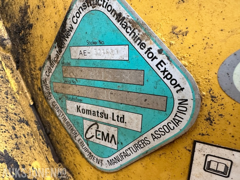 2012 Komatsu PC78US-8 - 7819 Timer - Excavadora: foto 4 2012 Komatsu PC78US-8 - 7819 Timer - Excavadora: foto 4