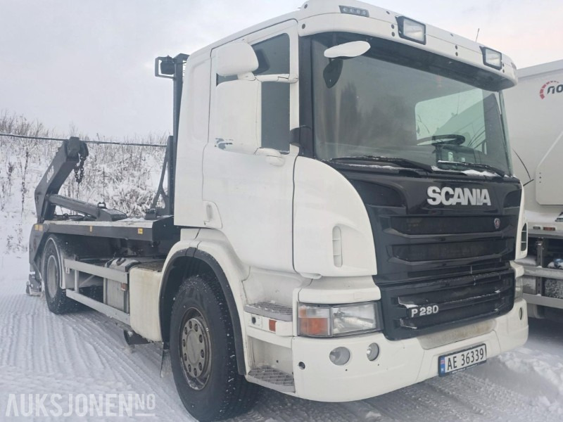 2012 Scania P280 - Liftdumper - 248 000km - Camión portacontenedor de cadenas: foto 3 2012 Scania P280 - Liftdumper - 248 000km - Camión portacontenedor de cadenas: foto 3