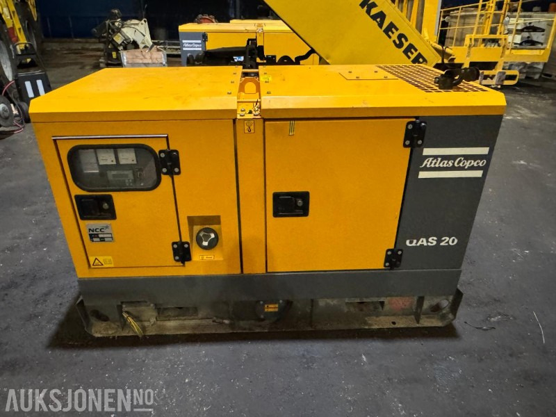 2013 Atlas Copco QAS 20 strømaggregat / 20KVA - Equipo de construcción: foto 2 2013 Atlas Copco QAS 20 strømaggregat / 20KVA - Equipo de construcción: foto 2
