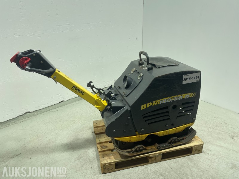 2016 Bomag BPR 100/80 D 710 kg - Kun 240 timer - Vibroplate - Rodillo: foto 1 2016 Bomag BPR 100/80 D 710 kg - Kun 240 timer - Vibroplate - Rodillo: foto 1