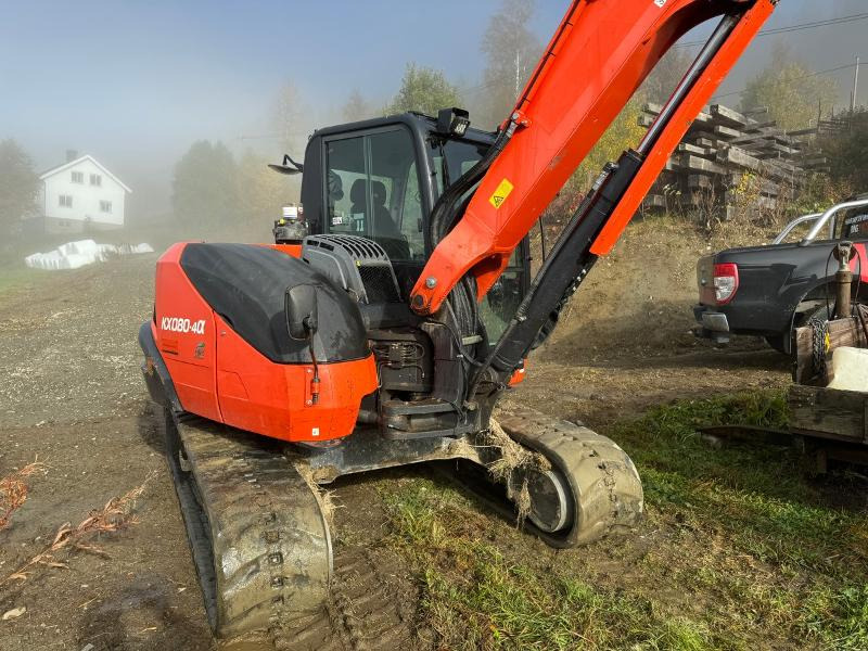 2018 Kubota KX080-4 ROTOTILT, 2 SKUFFER, SENTRALSMØRING - Excavadora: foto 4 2018 Kubota KX080-4 ROTOTILT, 2 SKUFFER, SENTRALSMØRING - Excavadora: foto 4