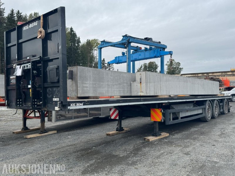 2020 Kel-Berg retthenger / 36720 kg nyttelast / 54 224 km - Semirremolque plataforma/ Caja abierta: foto 1 2020 Kel-Berg retthenger / 36720 kg nyttelast / 54 224 km - Semirremolque plataforma/ Caja abierta: foto 1