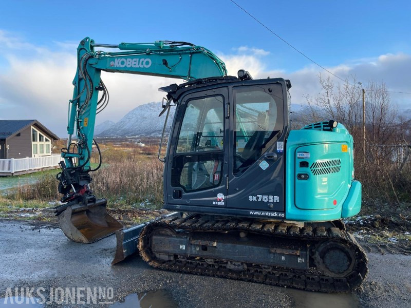 2021 Kobelco SK75SR-7 Gravemaskin med skjær, tiltrotator med gripekassett, nylig sertifisert, kun 2400 timer - Excavadora: foto 3 2021 Kobelco SK75SR-7 Gravemaskin med skjær, tiltrotator med gripekassett, nylig sertifisert, kun 2400 timer - Excavadora: foto 3