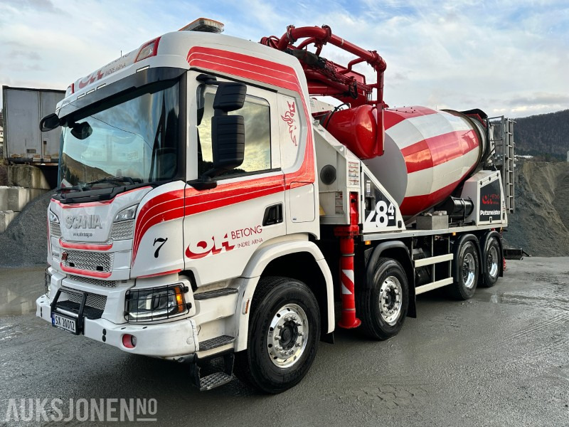 2021 Scania P500XT 8X4 Putzmeister PUMI 28-4Betongpumpe, 83413km - Camión hormigonera: foto 1 2021 Scania P500XT 8X4 Putzmeister PUMI 28-4Betongpumpe, 83413km - Camión hormigonera: foto 1