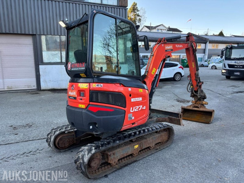 2022 KUBOTA U27 - 4 HI HIGH SPEC. 1155TIMER. S40. ENGCON TILTROTATOR. SMALSKUFF OG PUSSESKUFF. - Excavadora: foto 5 2022 KUBOTA U27 - 4 HI HIGH SPEC. 1155TIMER. S40. ENGCON TILTROTATOR. SMALSKUFF OG PUSSESKUFF. - Excavadora: foto 5