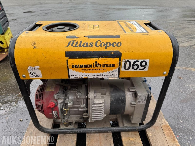 Atlas Copco aggregat / Honda GX200 / Rep.objekt - Equipo de construcción: foto 3 Atlas Copco aggregat / Honda GX200 / Rep.objekt - Equipo de construcción: foto 3