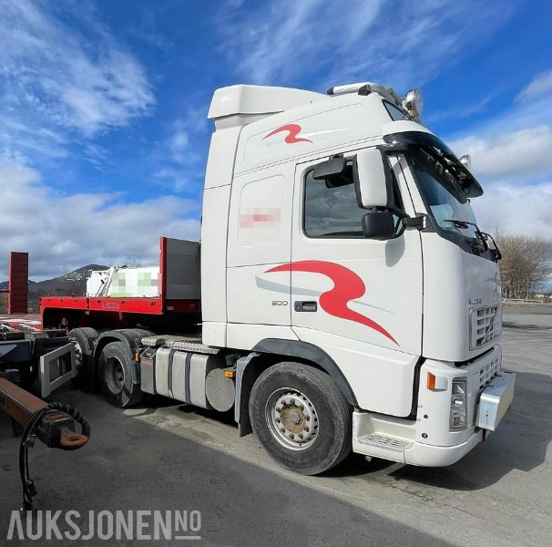 Cabeza tractora Volvo FH12 FH500 trekkvogn med hydraulikk + DAMM brønnhenger: foto 1