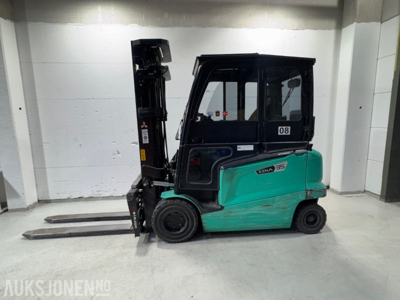2019 Mitsubishi FB35N elektrisk motvektstruck - Hydrauliske gafler og webasto - Equipo de manutención: foto 2 2019 Mitsubishi FB35N elektrisk motvektstruck - Hydrauliske gafler og webasto - Equipo de manutención: foto 2