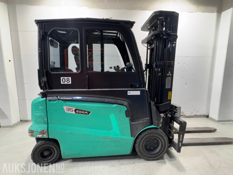 2019 Mitsubishi FB35N elektrisk motvektstruck - Hydrauliske gafler og webasto - Equipo de manutención: foto 5 2019 Mitsubishi FB35N elektrisk motvektstruck - Hydrauliske gafler og webasto - Equipo de manutención: foto 5