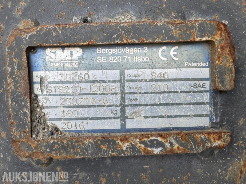 2016 SMP pusseskuffe 210 liter, S40 feste - Implemento para Maquinaria de construcción: foto 3 2016 SMP pusseskuffe 210 liter, S40 feste - Implemento para Maquinaria de construcción: foto 3