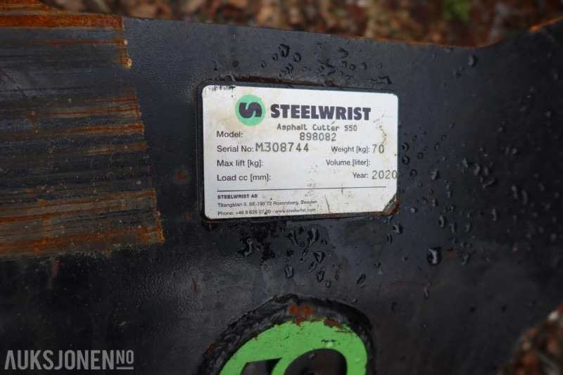 2020 mod ubrukt Steelwrist asfaltkutter S50 feste M308744 - Implemento para Maquinaria de construcción: foto 4 2020 mod ubrukt Steelwrist asfaltkutter S50 feste M308744 - Implemento para Maquinaria de construcción: foto 4