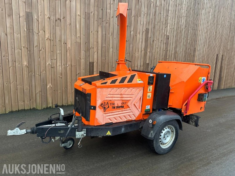 2021 Timberwolf TW280PHB flishogger 57hk Kubota Bensin - Ny dynamo, bremser og H.box(databoks) - 790 Timer. - Maquinaria agrícola: foto 1 2021 Timberwolf TW280PHB flishogger 57hk Kubota Bensin - Ny dynamo, bremser og H.box(databoks) - 790 Timer. - Maquinaria agrícola: foto 1