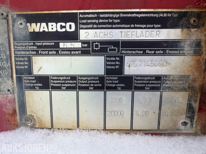 2005 Hrd 2-Akslet Semitrailer uttskyt bak og kile for tvangsstyring - Remolque: foto 3 2005 Hrd 2-Akslet Semitrailer uttskyt bak og kile for tvangsstyring - Remolque: foto 3