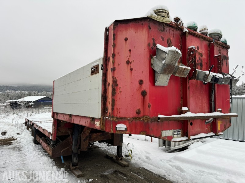 2005 Hrd 2-Akslet Semitrailer uttskyt bak og kile for tvangsstyring - Remolque: foto 2 2005 Hrd 2-Akslet Semitrailer uttskyt bak og kile for tvangsstyring - Remolque: foto 2