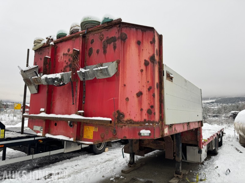 2005 Hrd 2-Akslet Semitrailer uttskyt bak og kile for tvangsstyring - Remolque: foto 1 2005 Hrd 2-Akslet Semitrailer uttskyt bak og kile for tvangsstyring - Remolque: foto 1