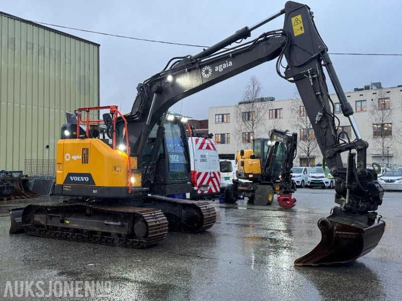 Volvo ECR145EL gravemaskin med Topcon 3D GPS, 4 skuffer og Steelwrist X18 tiltrotator 7602T - Excavadora de cadenas: foto 5 Volvo ECR145EL gravemaskin med Topcon 3D GPS, 4 skuffer og Steelwrist X18 tiltrotator 7602T - Excavadora de cadenas: foto 5
