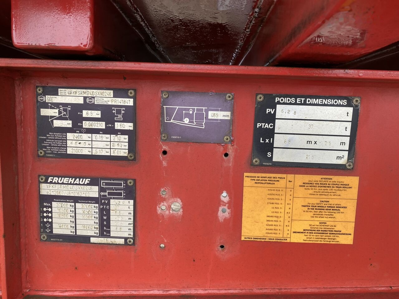 Semirremolque volquete Fruehauf Semiremorca basculabila Aluminiu Agregate PV 6.28 T /// 2 PIECE: foto 8