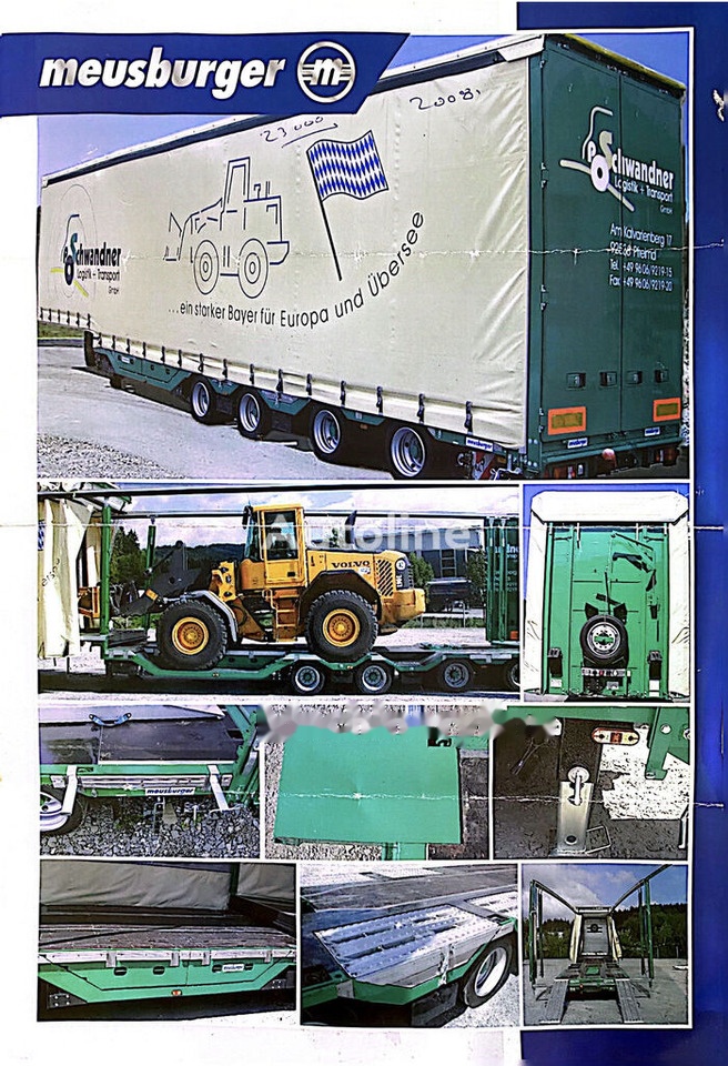Meusburger Typ: MPG-4 - trailer combine / tractoare / vole - axe viratoare - Semirremolque góndola rebajadas: foto 5 Meusburger Typ: MPG-4 - trailer combine / tractoare / vole - axe viratoare - Semirremolque góndola rebajadas: foto 5