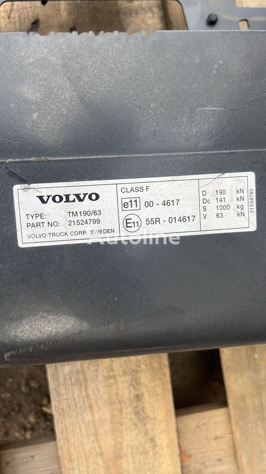 Volvo TRAVERSA type tm 190/63 CODE 21524799 truck - Quinta rueda para Camión: foto 2 Volvo TRAVERSA type tm 190/63 CODE 21524799 truck - Quinta rueda para Camión: foto 2