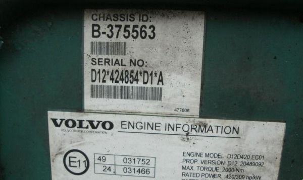 Volvo D12D 420 Volvo FH 12 - Motor para Camión: foto 4 Volvo D12D 420 Volvo FH 12 - Motor para Camión: foto 4