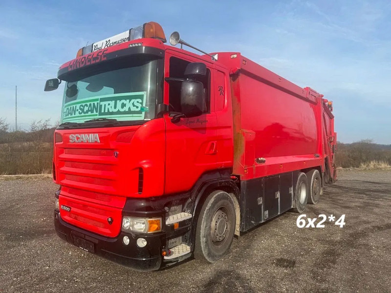Camión de basura Scania R500 V8 For big garbage container box: foto 1
