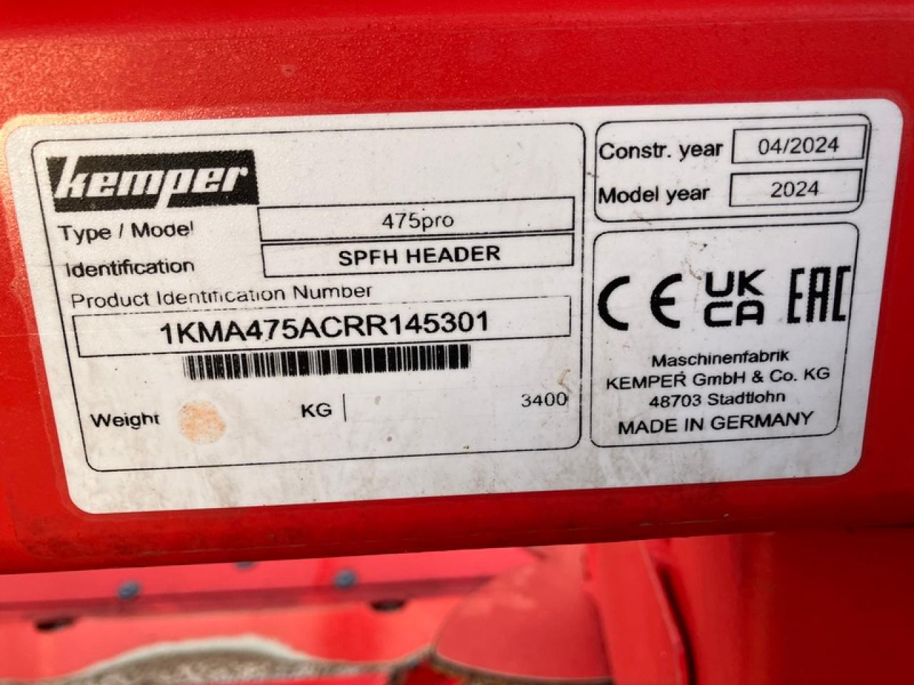 Kemper 475 PRO MAISGEBISS - Cabezal de maíz: foto 5 Kemper 475 PRO MAISGEBISS - Cabezal de maíz: foto 5