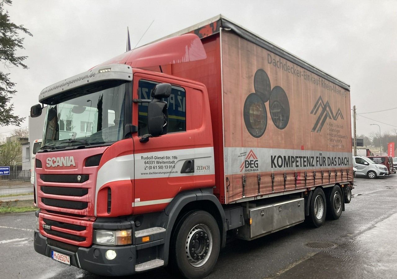 Inna Inny Scania G320 Wózek PALFINGER Firanka Plandeka plandeka Moffett - Camión lona: foto 2 Inna Inny Scania G320 Wózek PALFINGER Firanka Plandeka plandeka Moffett - Camión lona: foto 2