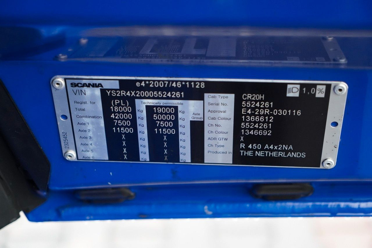 Cabeza tractora Scania R 450 / RETARDER / OPONY 100%: foto 35