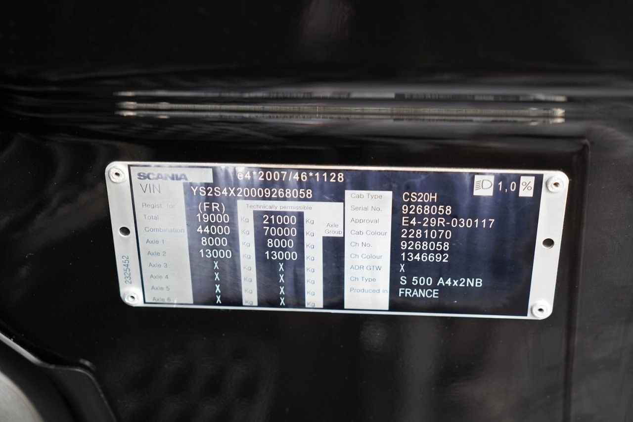 Cabeza tractora Scania S 500 / RETARDER / I-PARK COOL / FULL AIRMATIC /: foto 18