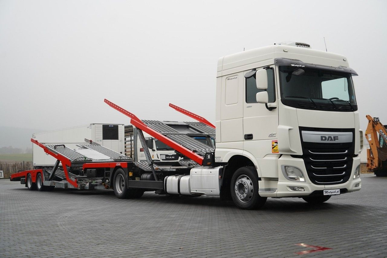 DAF XF 480 / LORA / LOHR / 16,5 M / 4 DOSTAWCZAKI / - Camión portavehículos: foto 5 DAF XF 480 / LORA / LOHR / 16,5 M / 4 DOSTAWCZAKI / - Camión portavehículos: foto 5