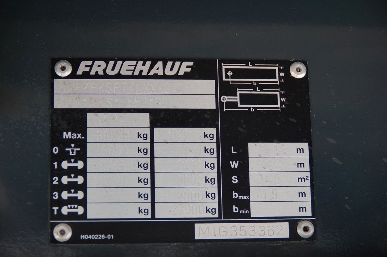 Semirremolque frigorífico Frühauf KONTENER / KOFFER / ROLETA / PODŁOGA BARDZO MOC: foto 17