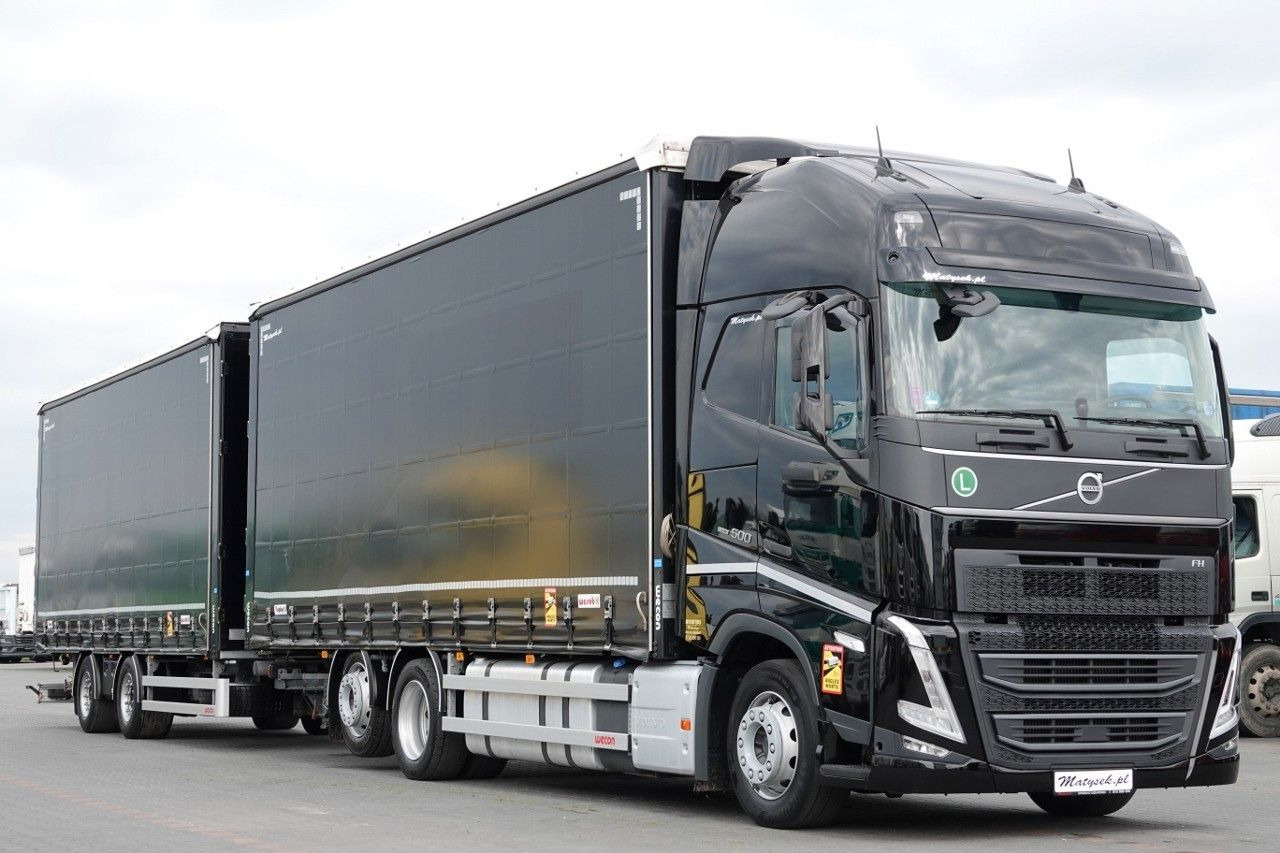 Volvo FH 500 / I-SAVE / XL / ZESTAW TANDEM PRZEJAZDOW - Camión lona: foto 1 Volvo FH 500 / I-SAVE / XL / ZESTAW TANDEM PRZEJAZDOW - Camión lona: foto 1