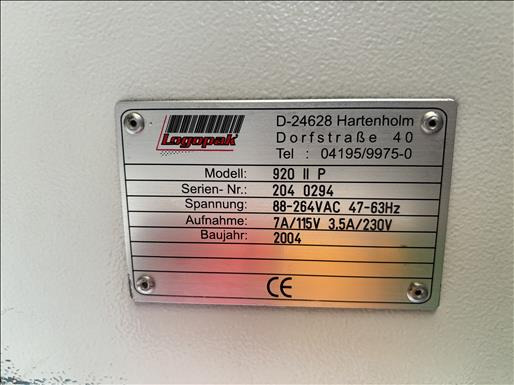 Máquina de embalaje Logopak 920 IIP Labeller: foto 9