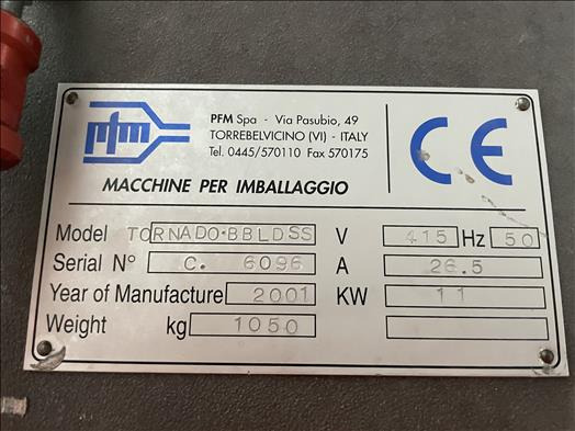 Máquina de embalaje PFM Tornado-BBLDSS Flow wrapper: foto 17 Máquina de embalaje PFM Tornado-BBLDSS Flow wrapper: foto 17