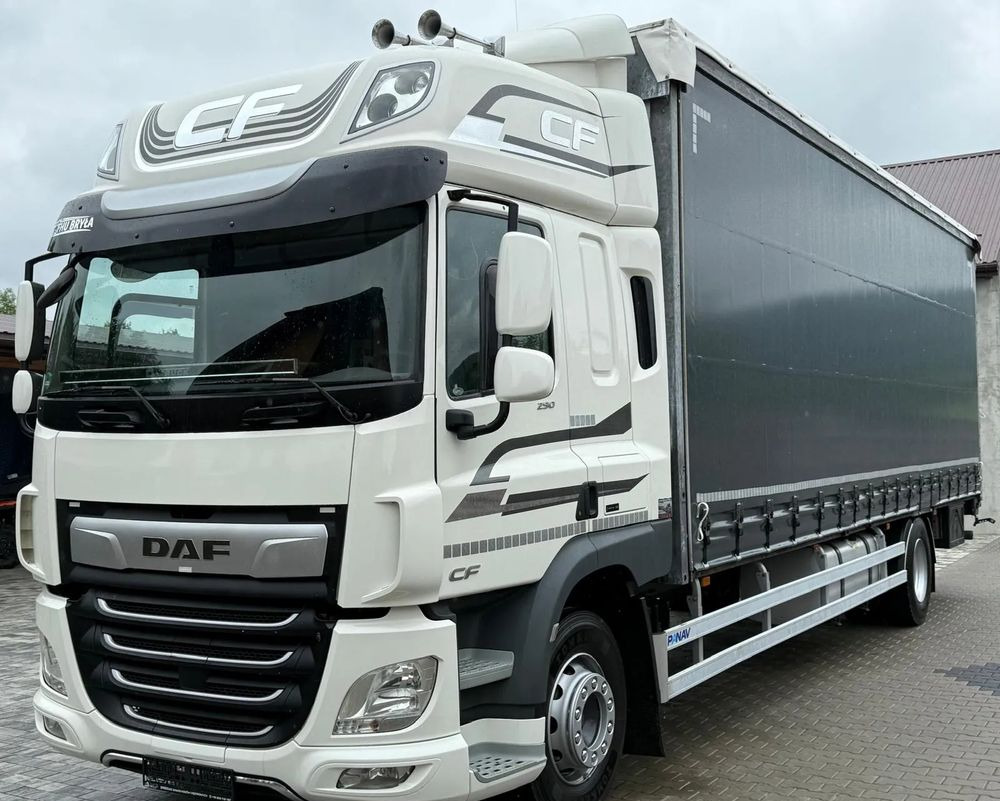 DAF CF290/CF320/FIRANKA/WINDA/E6/JEDEN WŁAŚCICIEL/SPROWADZONY/22PALETY/2019/PODNOSZONY DACH/ JAK NOWY - Camión lona: foto 1 DAF CF290/CF320/FIRANKA/WINDA/E6/JEDEN WŁAŚCICIEL/SPROWADZONY/22PALETY/2019/PODNOSZONY DACH/ JAK NOWY - Camión lona: foto 1