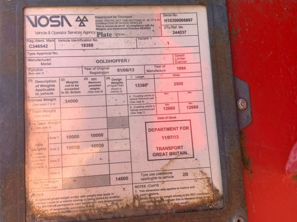 Semirremolque góndola rebajadas Goldhofer 2: foto 7 Semirremolque góndola rebajadas Goldhofer 2: foto 7