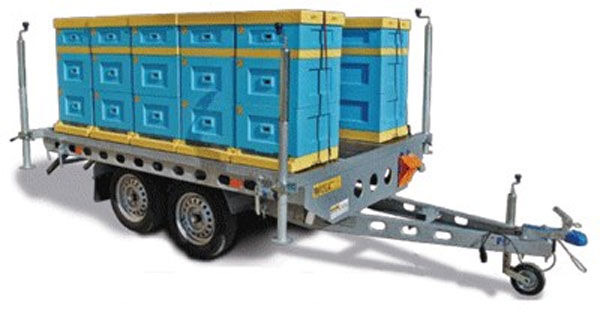 Wiola PLATFORMA Z KOŁAMI POD PODŁOGĄ DO TRANSPORTU 10 ULI/ PLATFORM FO - Remolque plataforma/ Caja abierta: foto 1 Wiola PLATFORMA Z KOŁAMI POD PODŁOGĄ DO TRANSPORTU 10 ULI/ PLATFORM FO - Remolque plataforma/ Caja abierta: foto 1