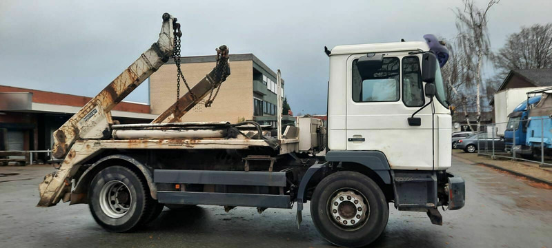 MAN ME 18.250PS Absetzkipper Meiller/Aufbau /Tele - Camión portacontenedor de cadenas: foto 2 MAN ME 18.250PS Absetzkipper Meiller/Aufbau /Tele - Camión portacontenedor de cadenas: foto 2