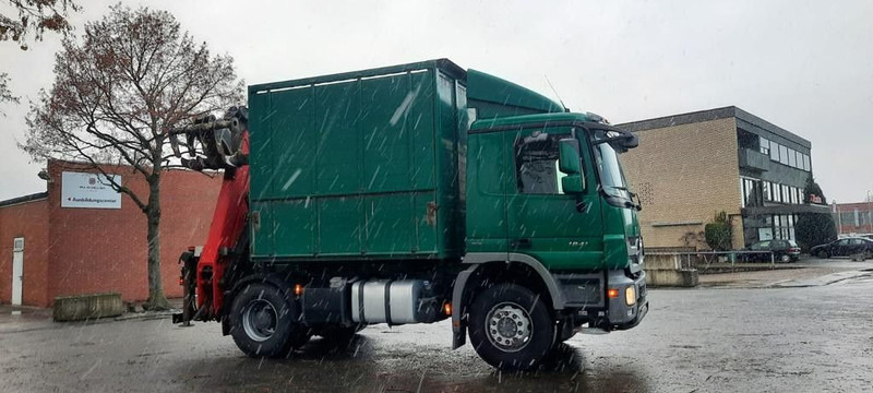 Mercedes-Benz 1841K 4x2 Actros Kipper mit Kran+Greifer - Camión volquete, Camión grúa: foto 3 Mercedes-Benz 1841K 4x2 Actros Kipper mit Kran+Greifer - Camión volquete, Camión grúa: foto 3