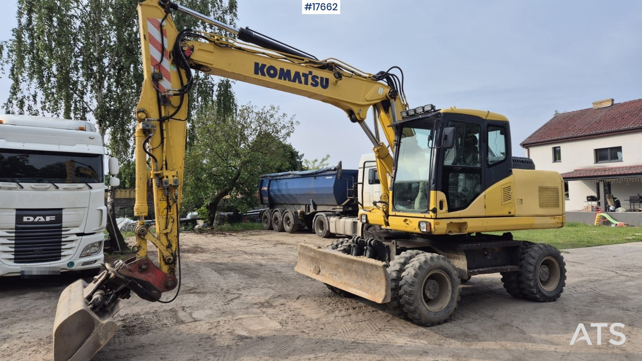 2012 Komatsu PW 160 - Excavadora de ruedas: foto 1 2012 Komatsu PW 160 - Excavadora de ruedas: foto 1
