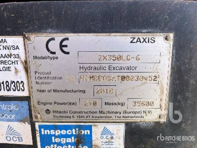 HITACHI ZX350LC-6 - Excavadora de cadenas: foto 5 HITACHI ZX350LC-6 - Excavadora de cadenas: foto 5