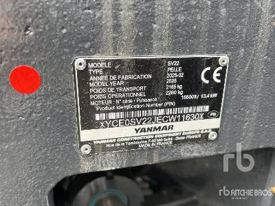 YANMAR SV22CR BL P4M C (Unused) - Miniexcavadora: foto 2 YANMAR SV22CR BL P4M C (Unused) - Miniexcavadora: foto 2