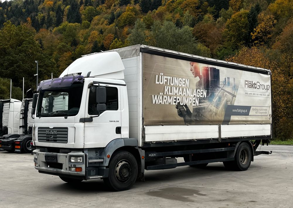 MAN TGM 18.330 4x2 // Zabudowa Burtowa // Manual // Specjalny // Ładowność 9600kg // - Camión lona: foto 1 MAN TGM 18.330 4x2 // Zabudowa Burtowa // Manual // Specjalny // Ładowność 9600kg // - Camión lona: foto 1