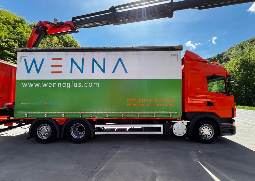 Scania G420 // Tandem // HDS Palfinger 18002 EH // Przyczepa // Oś skrętna podnoszona // Video !!! - Camión lona, Remolque con toldo: foto 4 Scania G420 // Tandem // HDS Palfinger 18002 EH // Przyczepa // Oś skrętna podnoszona // Video !!! - Camión lona, Remolque con toldo: foto 4